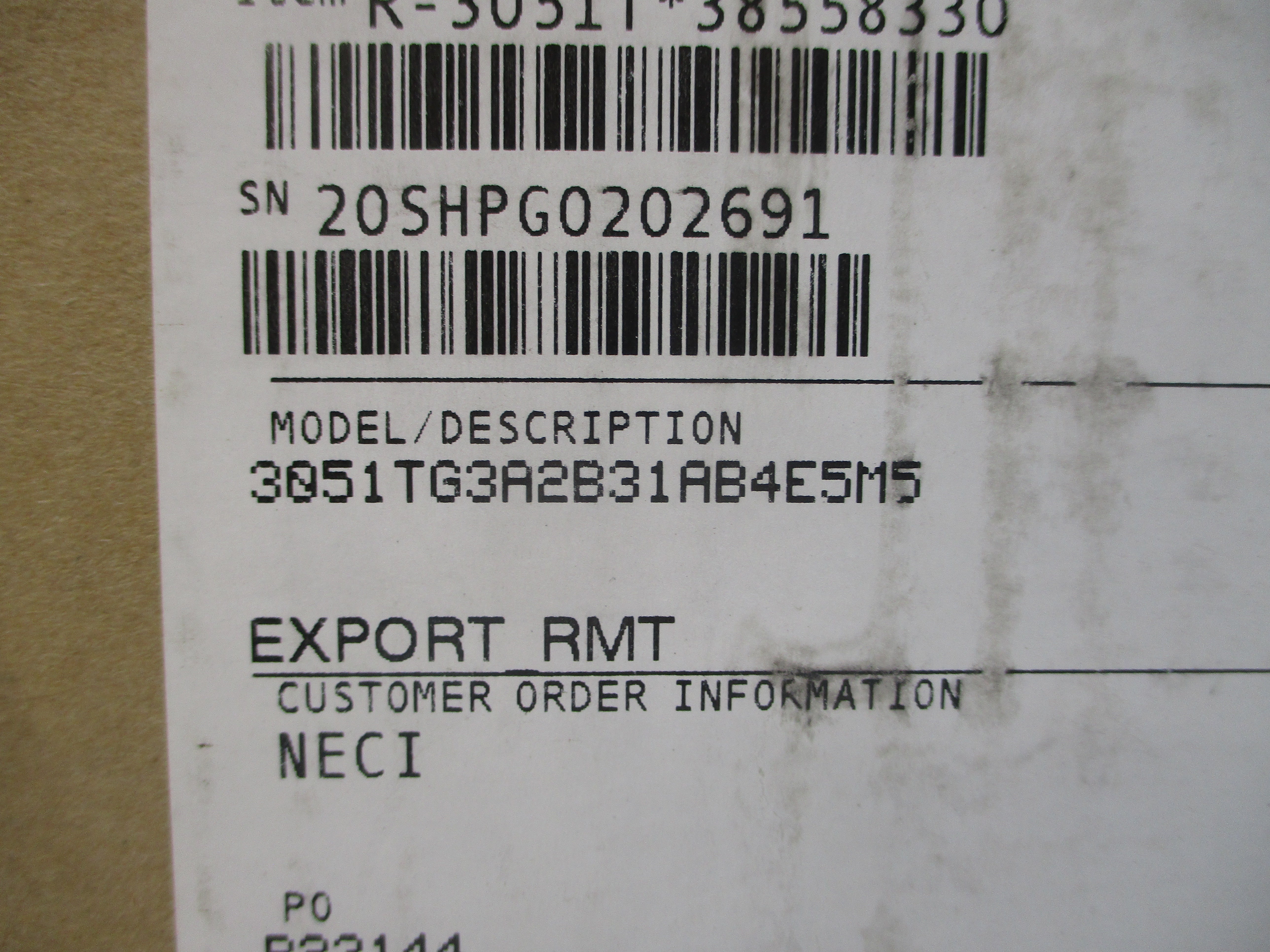 ROSEMOUNT 3051TG3A2B31AB4E5M5 10.5-42.4VDC 800PSI NSMP