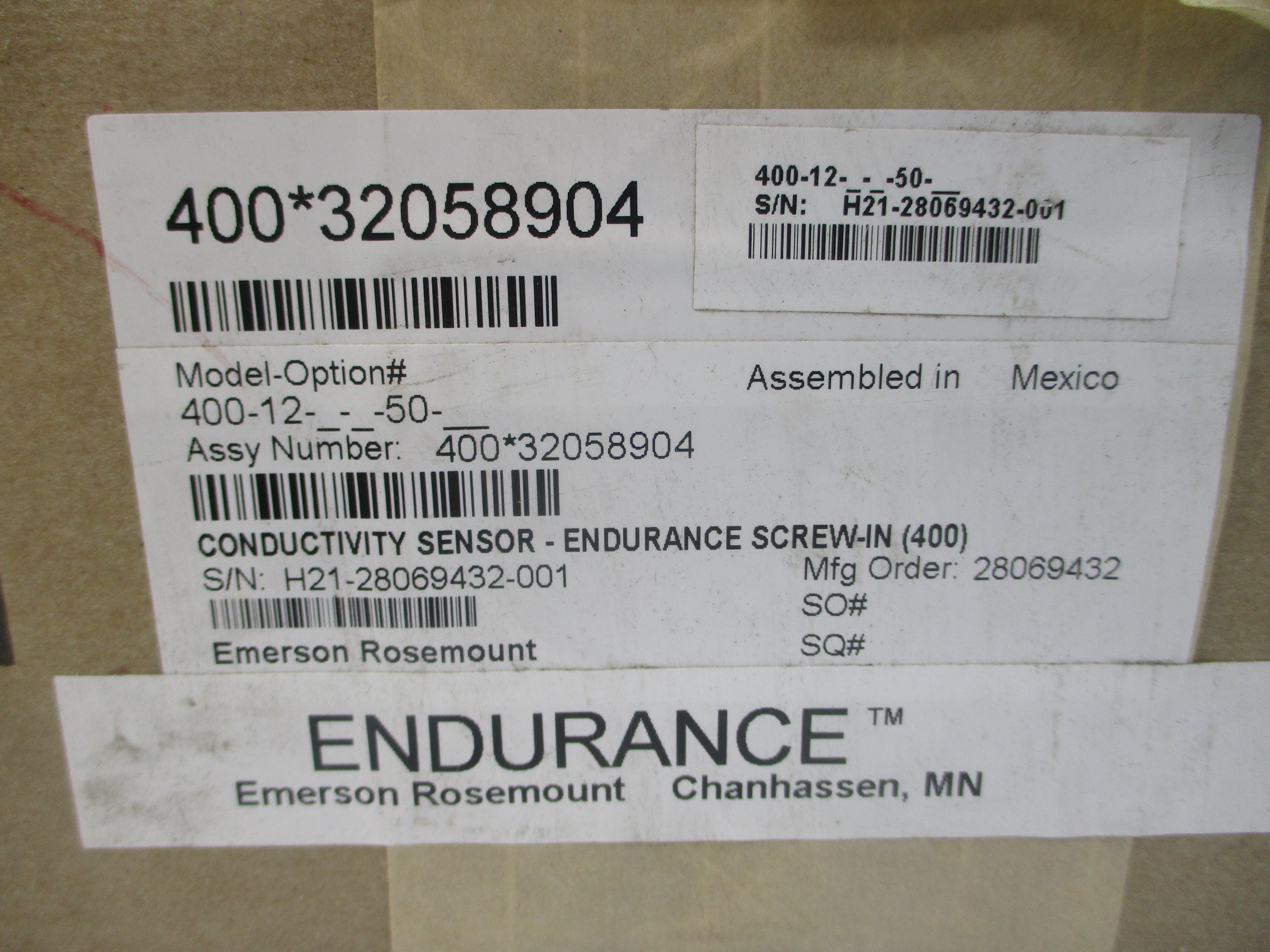 EMERSON ROSEMOUNT 400-12-50 250PSI NSMP