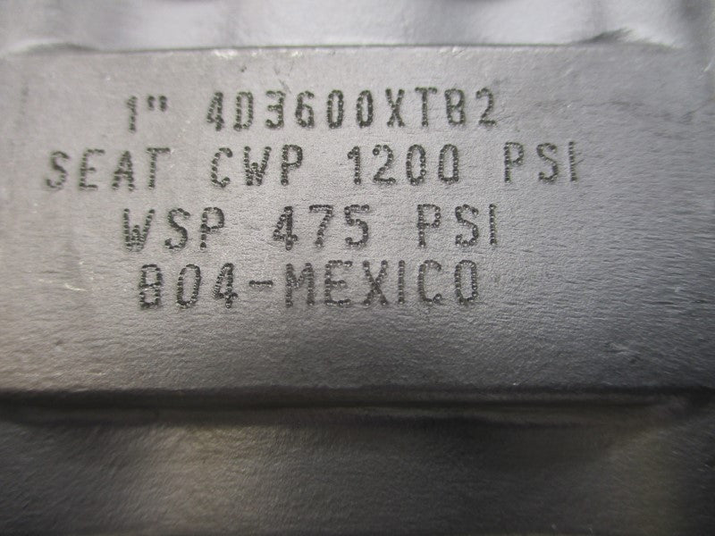 JAMESBURY 4D3600XTB2 VPVL051DABAS 10-36VDC 1200PSI 1" NSNP