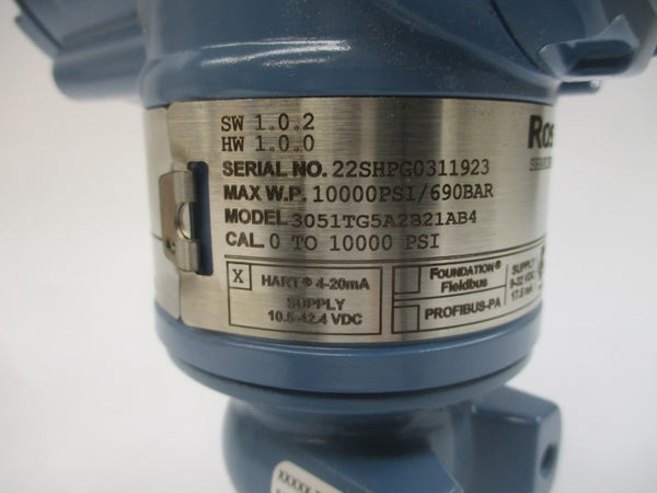 ROSEMOUNT 3051TG5A2B21AB4 10.5-42.4VDC 10000PSI NSMP