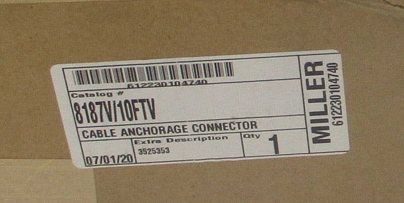 HONEYWELL MILLER 8187V/10FTV 3" NSMP