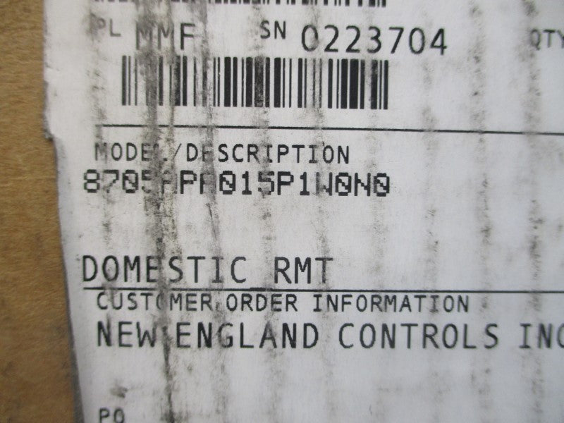 ROSEMOUNT 8705APA015P1W0N0 40VDC 0.5A 275PSI NSMP