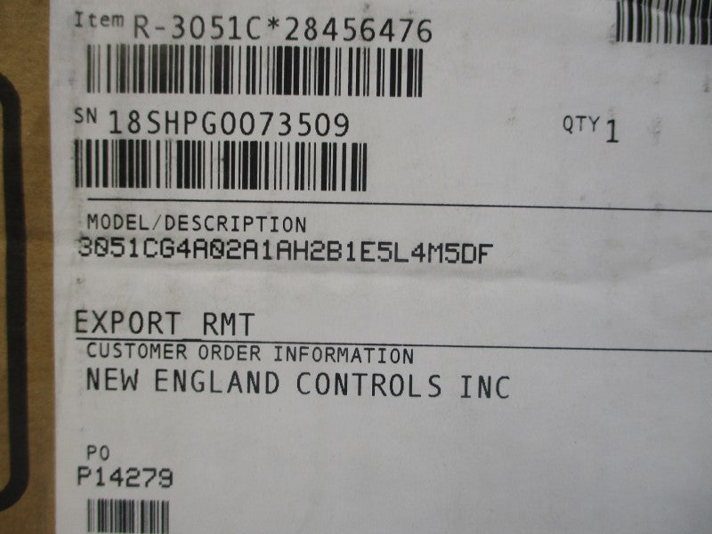 ROSEMOUNT 3051CG4A02A1AH2B1E5L4M5DF 10.5-42.4VDC 300PSI NSMP