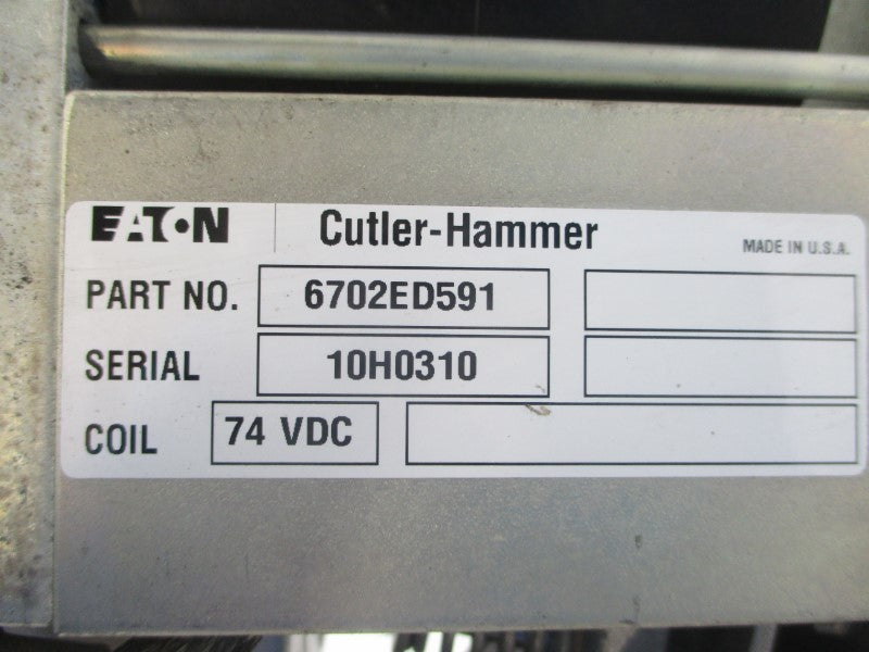 EATON CUTLER HAMMER 6702ED591 74VDC UNMP