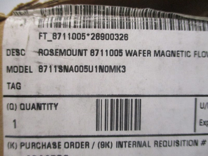 ROSEMOUNT 8711SNA005U1N0MK3 40VDC 0.5A 740PSI NSMP