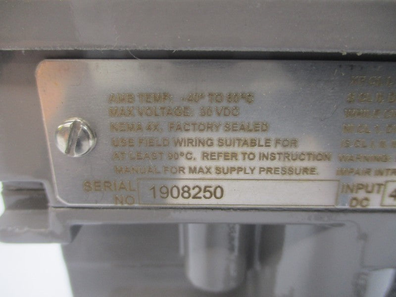 FISHER DVC6020-103 30VDC REMAN