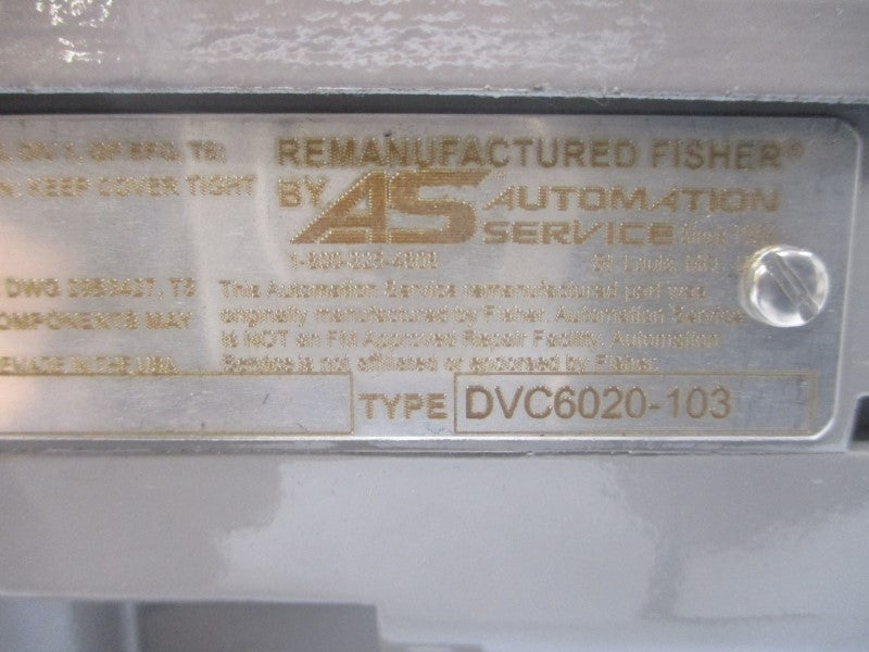 FISHER DVC6020-103 30VDC REMAN