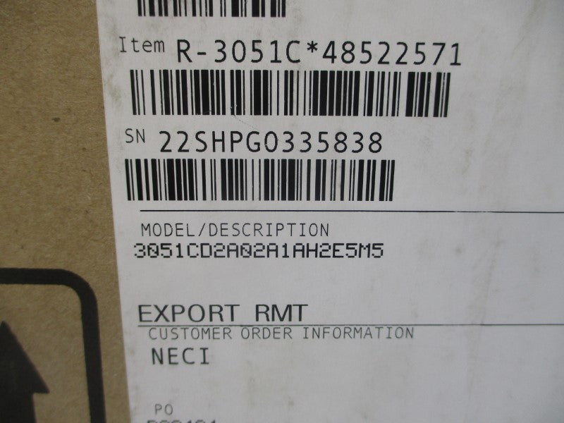 ROSEMOUNT 3051CD2A02A1AH2E5M5 10.5-42.4VDC 3626PSI NSMP