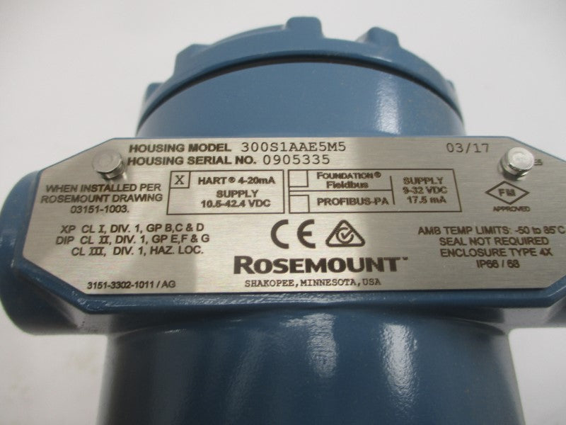 ROSEMOUNT 3051S2CD2A2E11A1AE5M5 10.5-42.4VDC 3626PSI NSMP