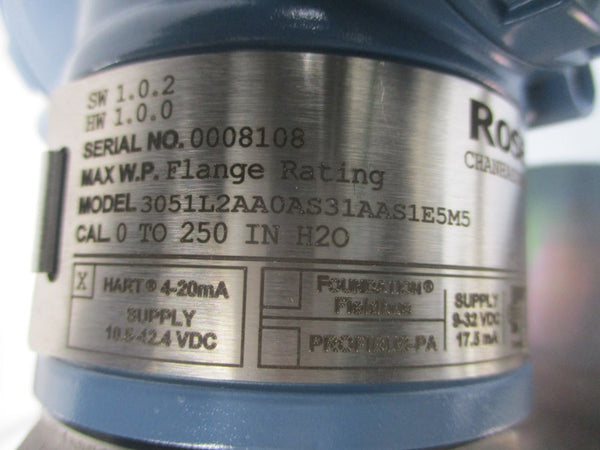 ROSEMOUNT 3051L2AA0AS31AAS1E5M5 10.5-42.4VDC NSNP