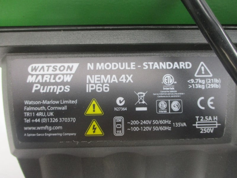 WATSON MARLOW PUMPS 050.914N.EMA 530UN/REM 200-240V 60PSI NSMP