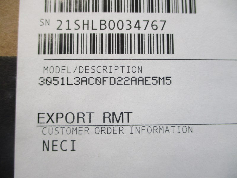 ROSEMOUNT 3051L3AC0FD22AAE5M5 10.5-42.4VDC 275PSI NSMP