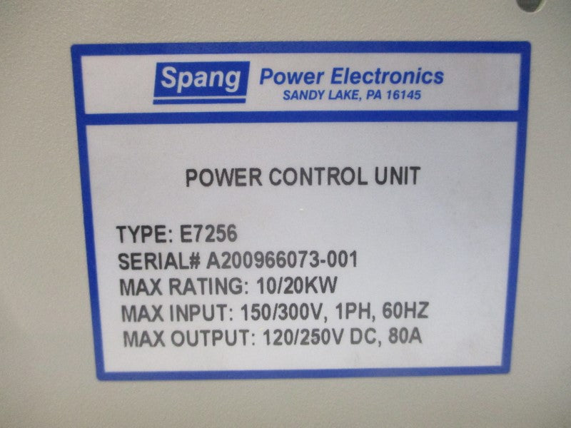 SPANG POWER ELECTRONICS E7256 150/300V 80A UNMP