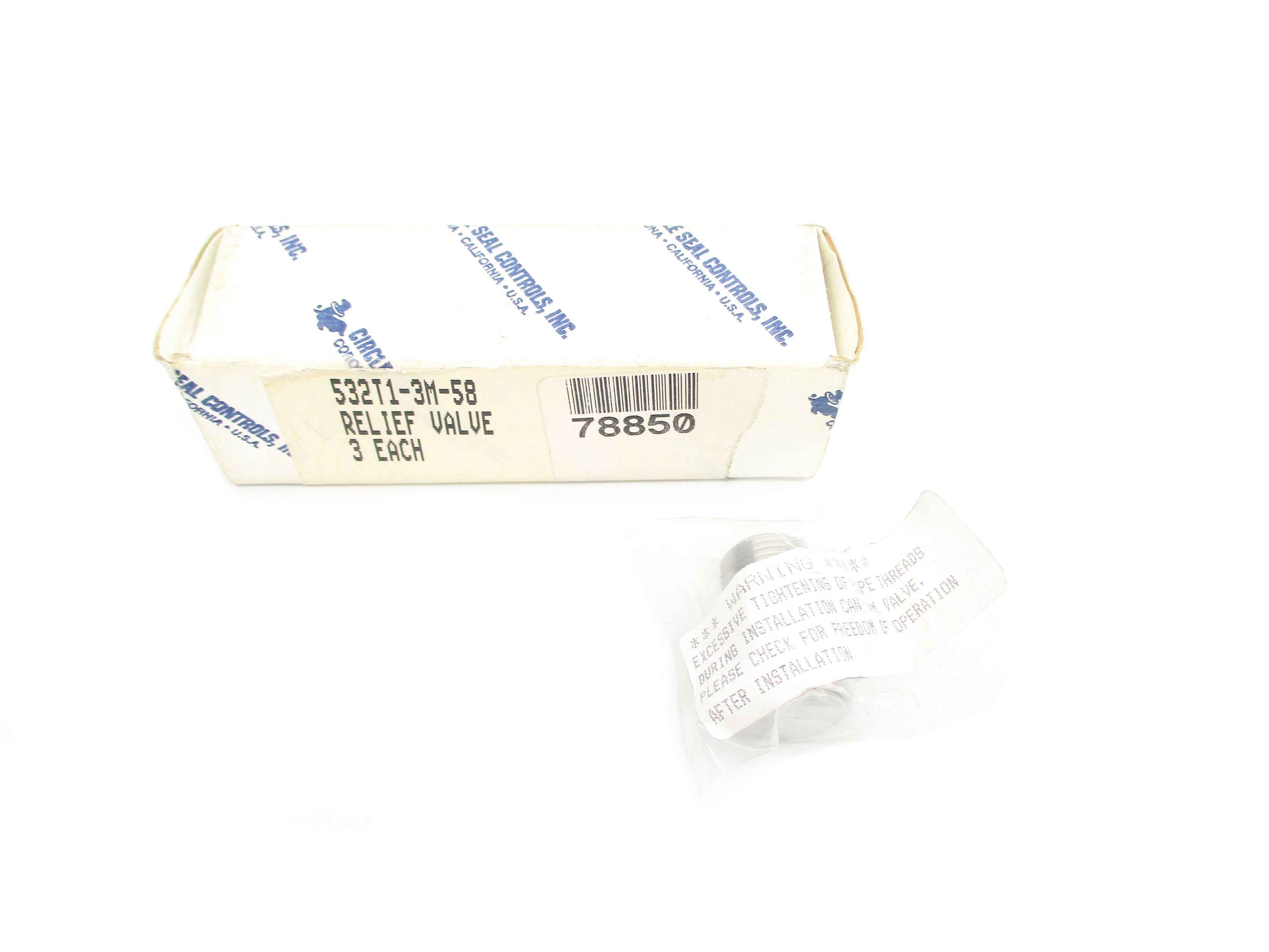 CIRCLE SEAL CONTROLS 532T1-3M-58 (PKG OF 3) NSMP