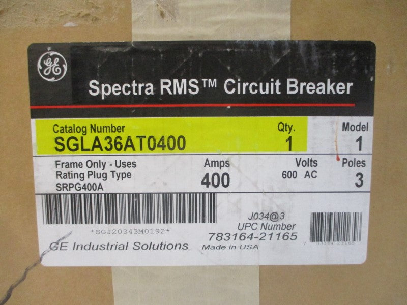 GENERAL ELECTRIC SGLA36AT0400 600VAC 400A NSFS