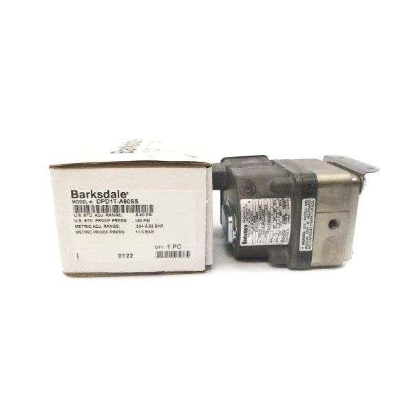 BARKSDALE DPD1T-A80SS 600VAC 10A .5-80PSI NSMP