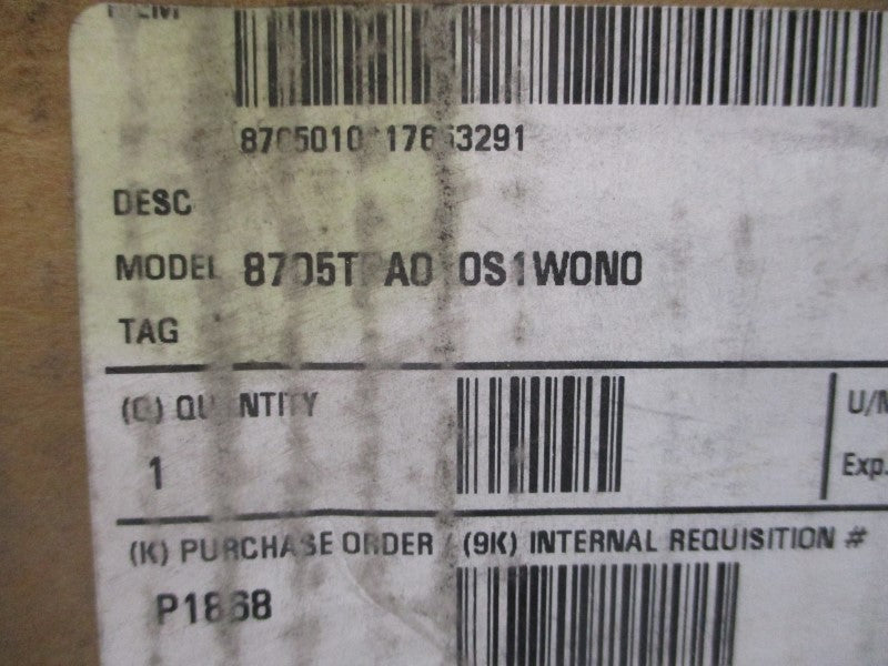 ROSEMOUNT 8705TPA010S1W0N0 40VDC 0.5A 275PSI NSMP