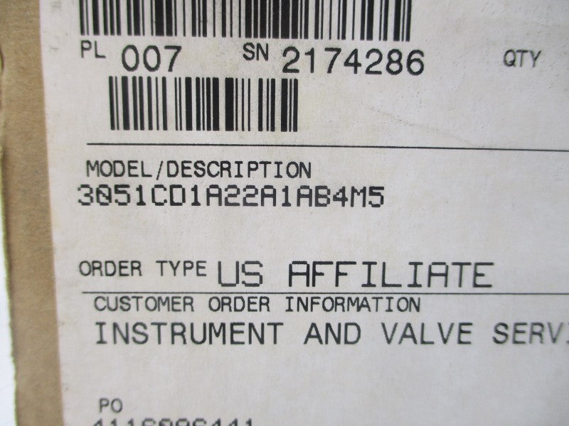 ROSEMOUNT 3051CD1A22A1AB4M5 10.5-55VDC 0.90PSI NSMP