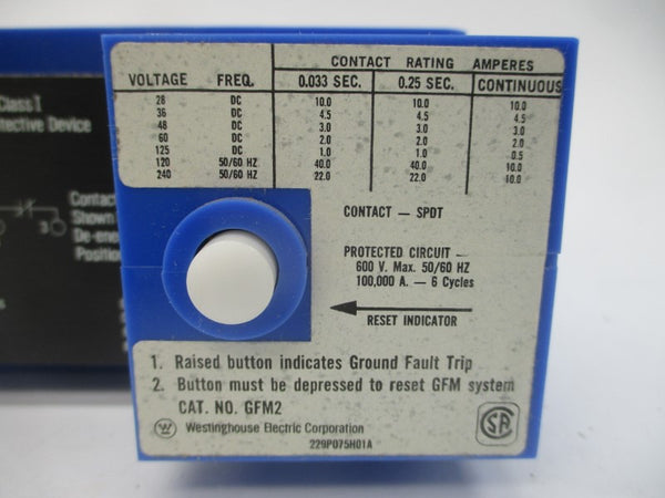 WESTINGHOUSE GFM2 2608D68G01 600V 100000A NSMP