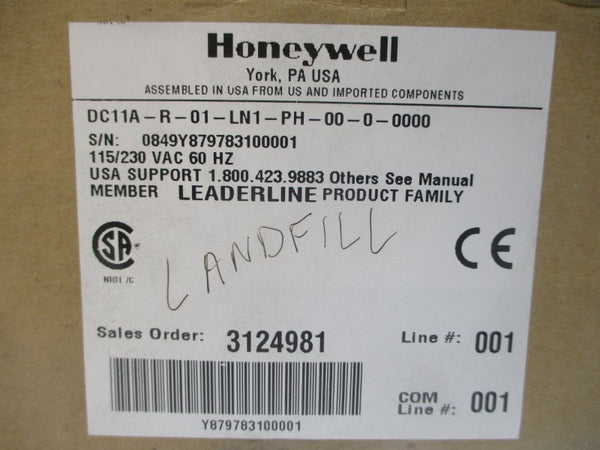 HONEYWELL DC11A-R-01-LN1-PH-00-0-0000 115/230VAC NSMP