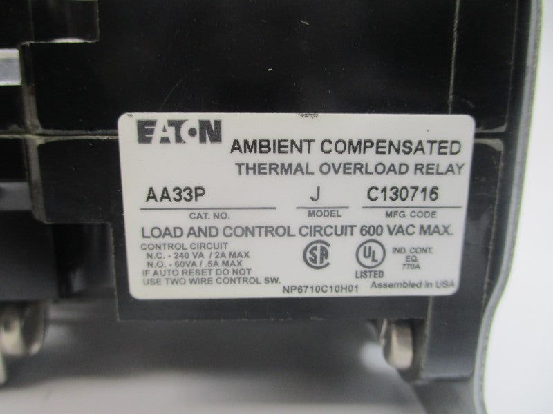 EATON AA33P 5667D75G01 600VAC NSMP