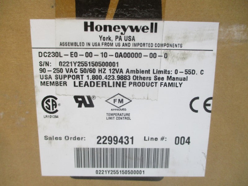 HONEYWELL DC230L-E0-00-10-0A00000-00-0 90-250VAC NSMP