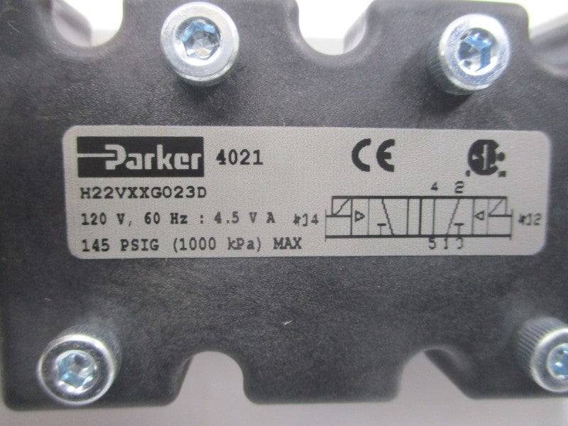 PARKER H22VXXG023D 120VAC 145PSI 1" NSMP
