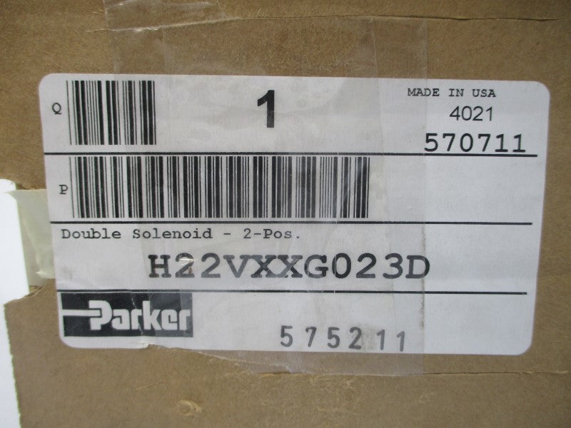 PARKER H22VXXG023D 120VAC 145PSI 1" NSMP