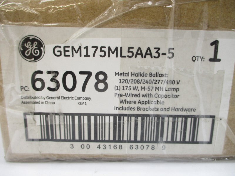 GENERAL ELECTRIC GEM175ML5AA3-5 480V 0.5A NSMP