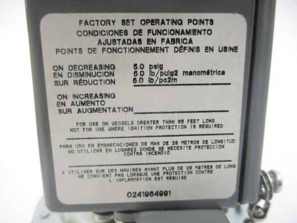 SQUARE D 9012GAW-1 SER. C 5.0PSI NSMP