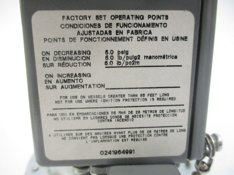SQUARE D 9012GAW-1 SER. C 5.0PSI NSMP