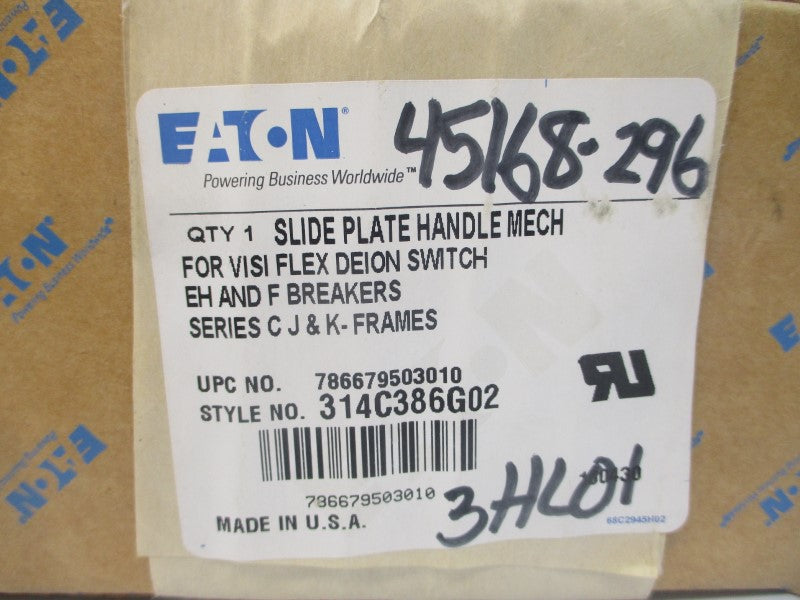 EATON 786679503010 314C386G02 SER. C NSFS