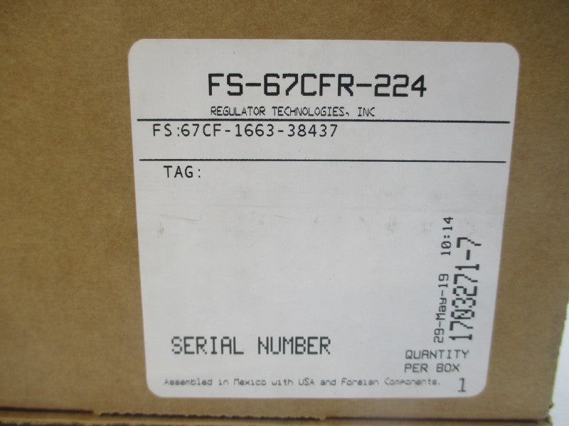 FISHER FS-67CFR-224 67CFR 0-35PSI NSMP
