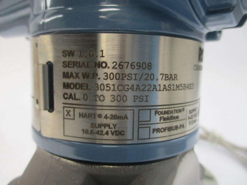 ROSEMOUNT 3051CG4A22A1AS1M5B4E5 10.5-42.4VDC 300PSI NSNP