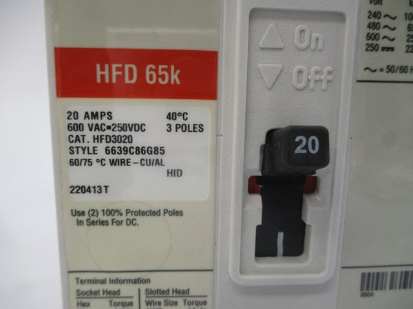 EATON HFD3020 SER. C 600VAC 20A NSMP