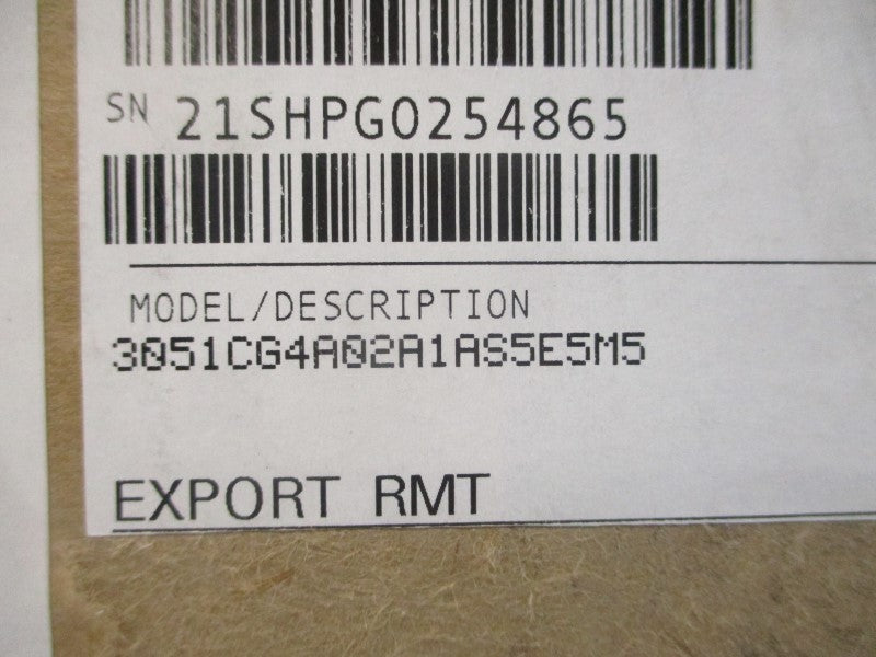 ROSEMOUNT 3051CG4A02A1AS5E5M5 10.5-42.4VDC 300PSI NSMP