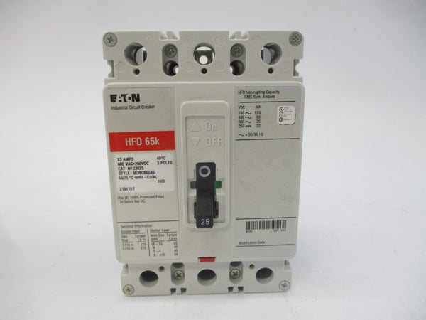 EATON HFD3025 SER. C 600VAC 25A NSMP