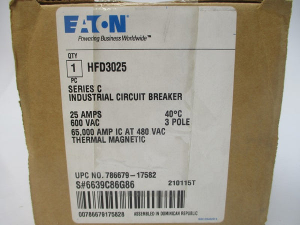 EATON HFD3025 SER. C 600VAC 25A NSMP