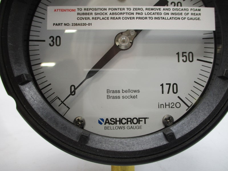 ASHCROFT 45-1188-AS-02L-170IW 0-170"H2O 4-1/2" NSMP