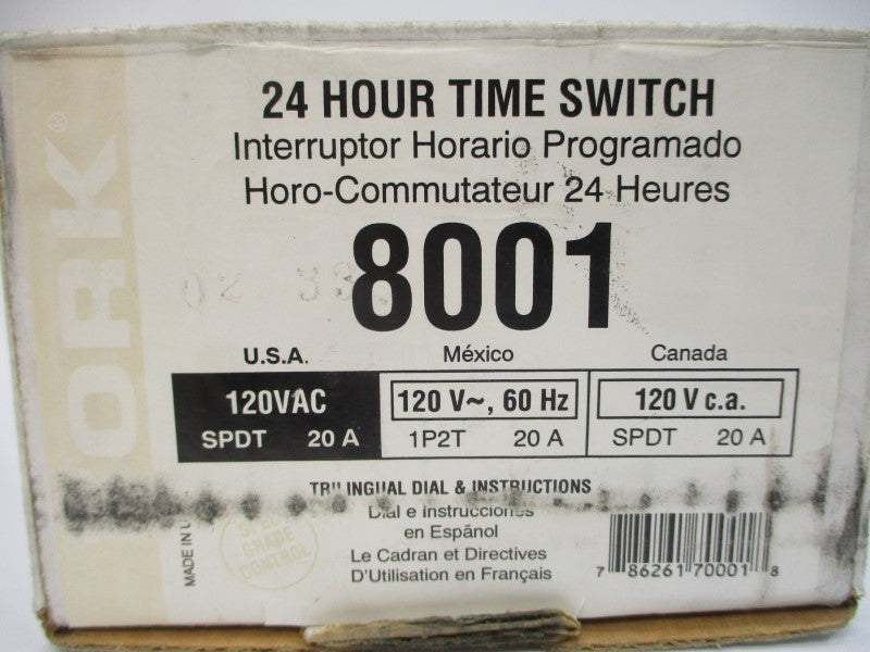 TORK 8001 120VAC 20A NSMP