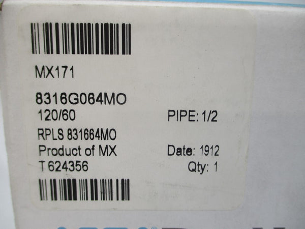 ASCO 8316G064MO 110/120V 10-150PSI 1/2" NSMP