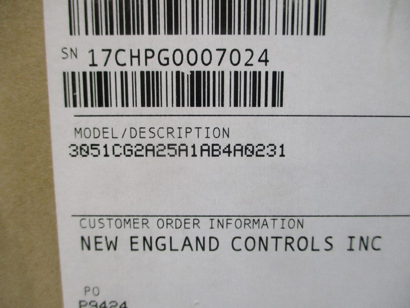 ROSEMOUNT 3051CG2A25A1AB4A0231 10.5-42.4VDC 9PSI NSMP