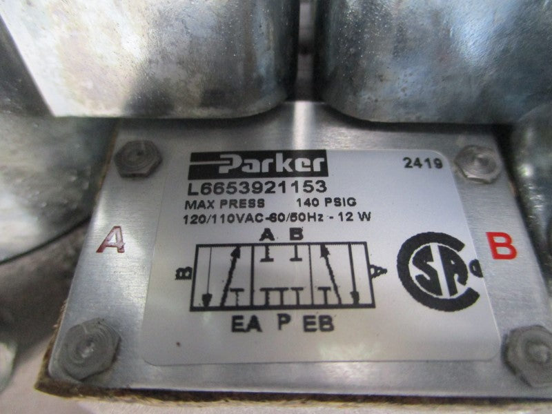 PARKER L6653921153 110/120VAC 140PSI 3/8" NSMP