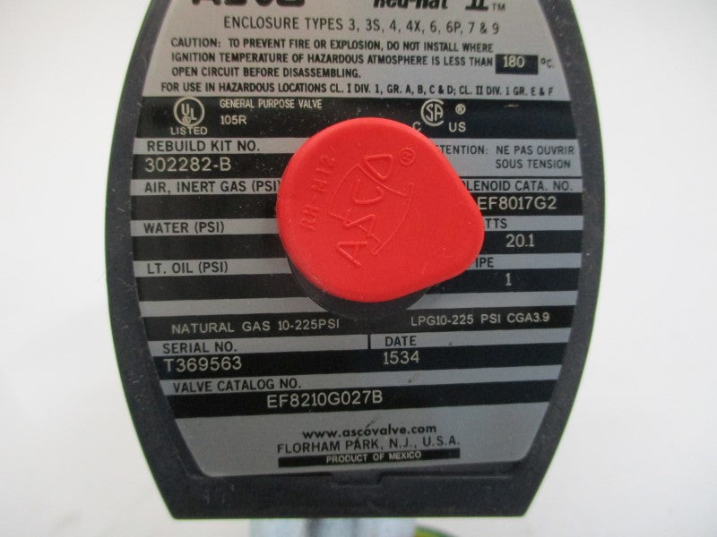 ASCO EF8210G027B 120V 1" NSMP