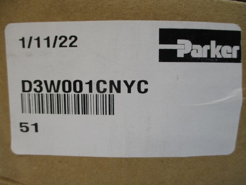 PARKER D3W001CNYC 110-120V 0.79-0.93A 1500-5000PSI NSMP