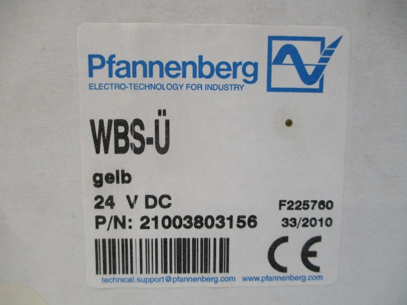 PFANNENBERG WBS-U 21003803156 24VDC 0.28A NSMP