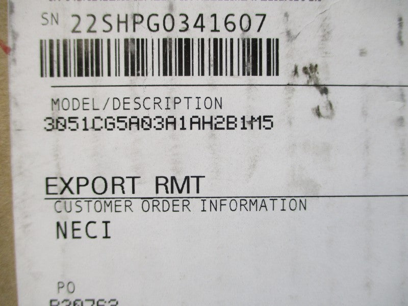 ROSEMOUNT 3051CG5A03A1AH2B1M5 NSFS