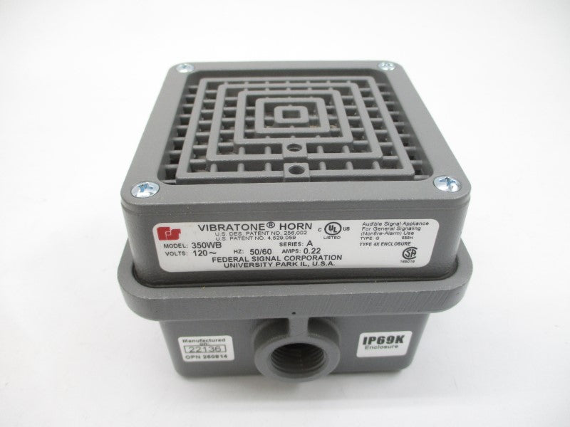FEDERAL SIGNAL 350WB-120 SER. A 120VAC 0.22A NSMP