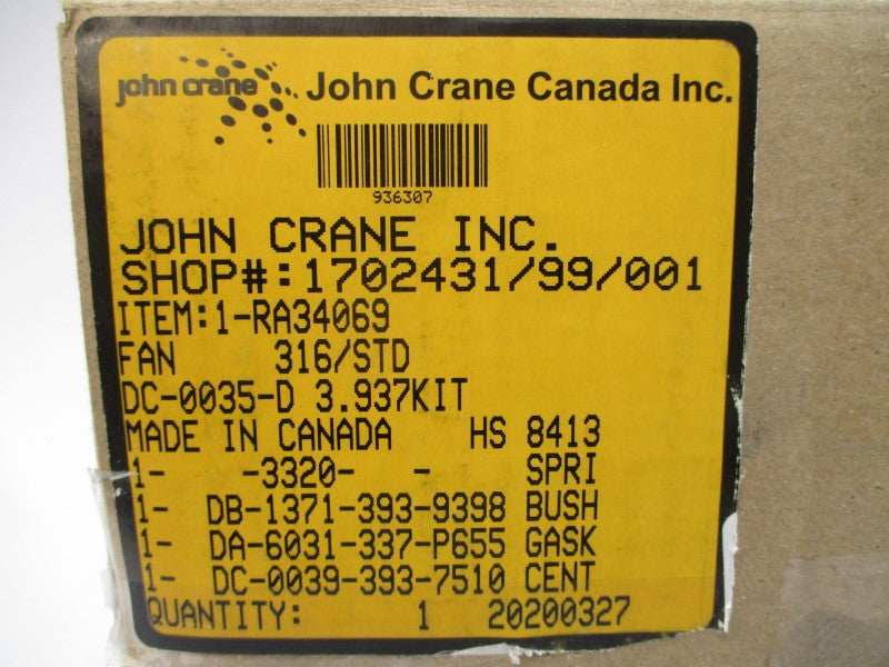 JOHN CRANE 1-RA34069 1702431/99/001 NSMP