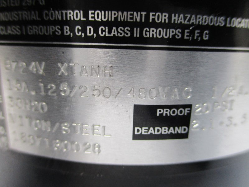 ASHCROFT B724VXTANH 480VAC 15A 20PSI NSMP